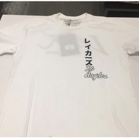 Mitchell & Ness Los Angeles Lakers White Ninja Short Sleeve T-Shirt NWT - Picture 2 of 4